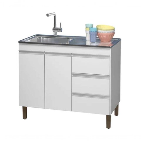 Balcao Karen 99 Cm Branco