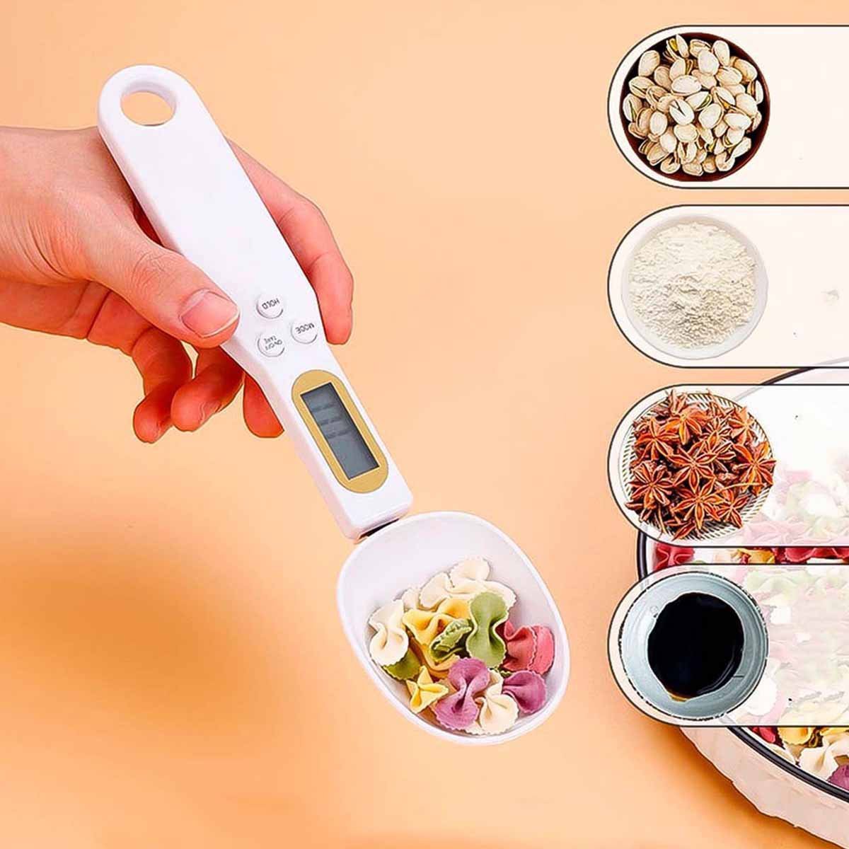 Colher Balança Digital Medidora Lcd Portatil Dosadora Precisao Cozinha Nutricionista Alimento Temper - 6