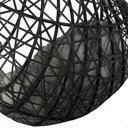 Ver imagem 5 de Balanço Suspenso Ninho Gota com Suporte, Mola e Mosquetão para Jardim - Preto A3