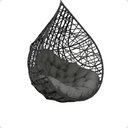 Ver imagem 6 de Balanço Suspenso Ninho Gota com Suporte, Mola e Mosquetão para Jardim - Preto A3