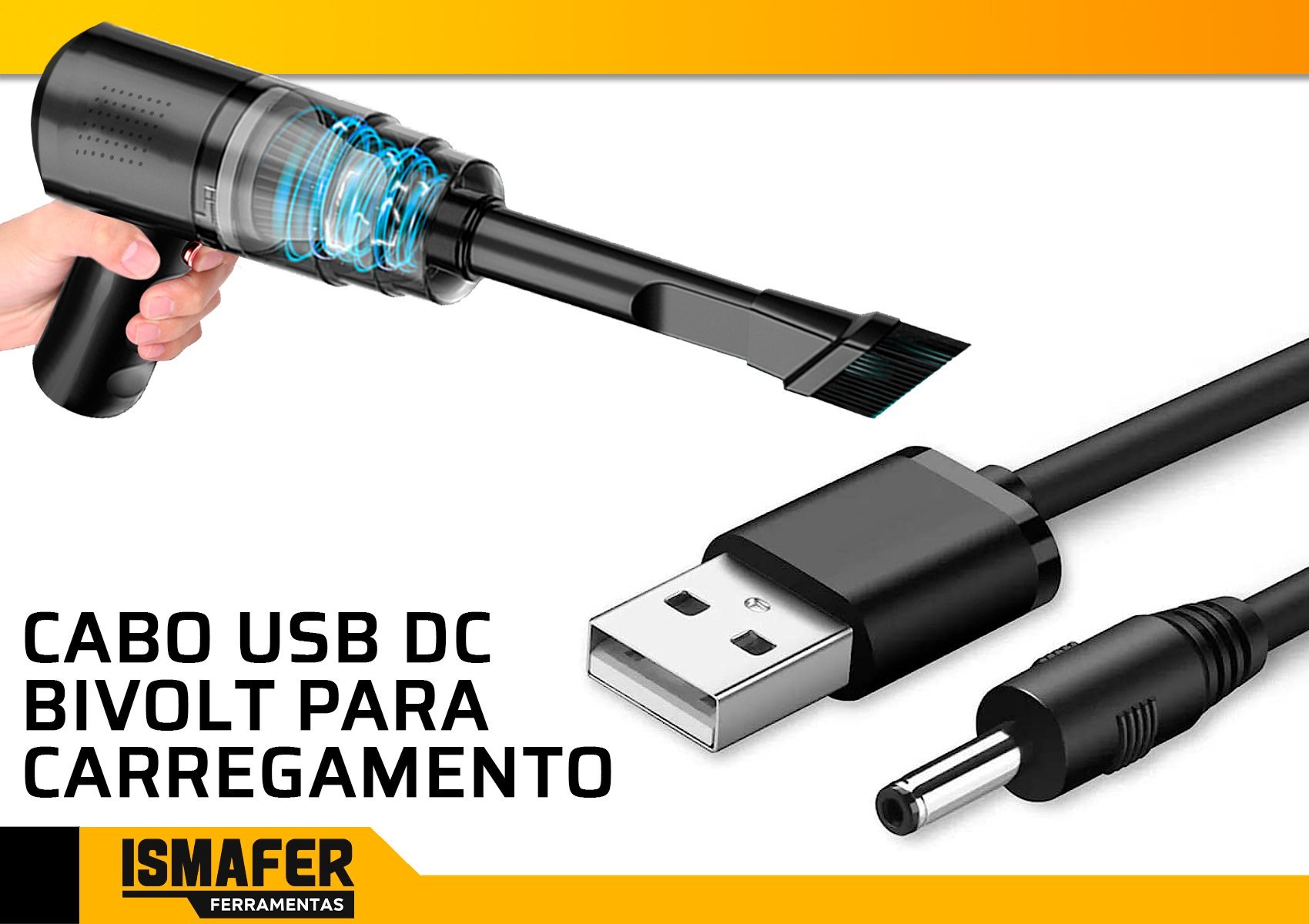 Aspirador De Pó Portátil Soprador Ar Bivolt Usb Recarregável