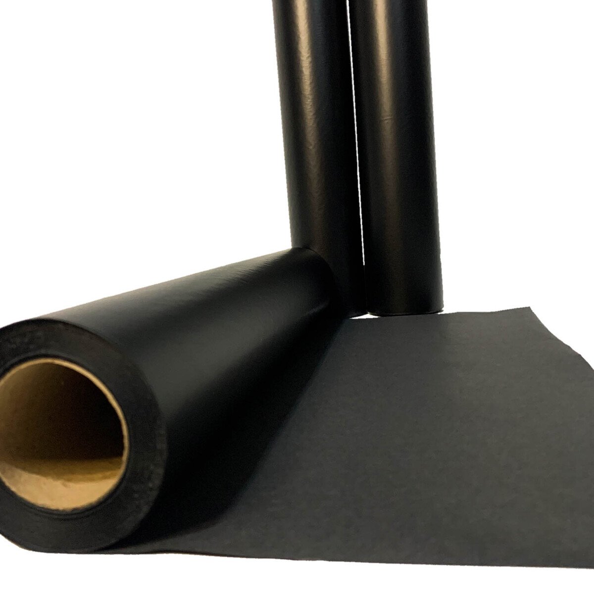 Kit Rolo de Papel Preto para Pacotes 60cmx50m +Fita Adesiva - 4