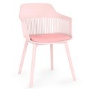 Ver imagem 4 de Kit 4 Cadeiras de Jantar Estofada Marcela - Rosa
