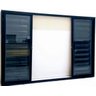 Janela Veneziana de Alumínio Preto S/Grade 120x120 6 Folhas - 1