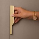 Ver imagem 2 de Puxador Direito Dourado 18cm Organize Masutti Aço Carbono Móveis Porta Gaveta Armário Avulso