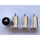 Ver imagem 4 de Kit 4 Pés para Cama Box Sofá Móveis 6cm Lis Cromado