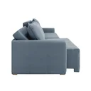 Ver mais imagens de Sofá Cama Baraúna Retrátil e Reclinável 3 Lugares 2,00m em Linho CabeCasa MadeiraOriginals