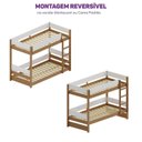 Ver imagem 6 de Beliche Reversível Aria Casatema MadeiraOriginals Marrom/Nogueira/Branco