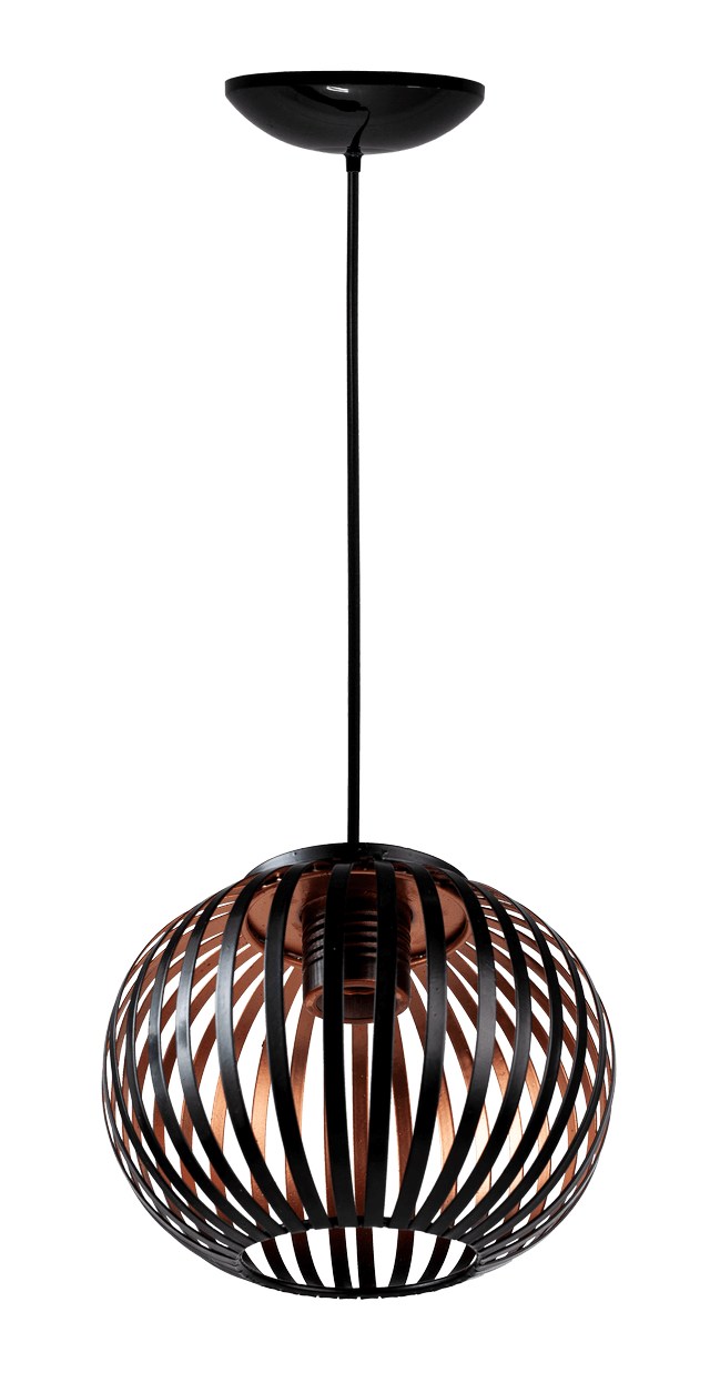 Luminaria Pendente de Teto Mônaco Bronze 19cm E27 MadeiraMadeira