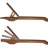 Conjunto 2 Espreguiçadeiras para Jardim em Madeira Maciça Chaise Long - 5