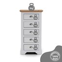 Ver mais imagens de Cômoda para Quarto 5 Gavetas Toledo Branco