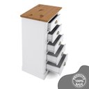 Ver imagem 4 de Cômoda para Quarto 5 Gavetas Toledo Branco