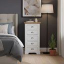 Ver imagem 1 de Cômoda para Quarto 5 Gavetas Toledo Branco