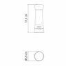 Kit 2 Moedores de Sal ou Pimenta Tramontina com Regulagem do Grão Aço Inox Realce - 6