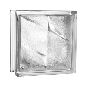 Tijolo de Vidro 19 X 19 X 8 Cm Estrela Dupla Fosca Incolor 06 Unidades Tradestar