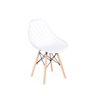 Conjunto Mesa Eiffel Branca 100cm + 4 Cadeiras Vision - Branco - 3