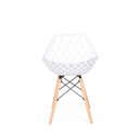 Ver imagem 5 de Conjunto Mesa Eiffel Branca 100cm + 4 Cadeiras Vision - Branco