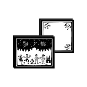 Kit Jogo Americano + Guardanapo Cordel Junino - 2 Peças