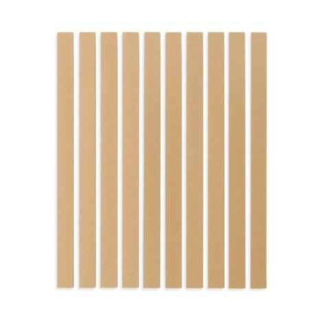Kit 10 Ripas 8x82 em Mdf Cru 3mm Shiplap Ripado