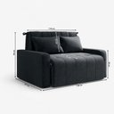 Ver imagem 6 de Sofá Cama Amora New 2 Lugares Cinza
