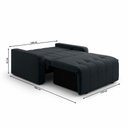 Ver imagem 7 de Sofá Cama Amora New 2 Lugares Cinza