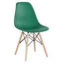 Ver imagem 4 de [encerrado] Kit - Mesa Eames 100 Cm Preto + 5 Cadeiras Eames Dsw Verde Escuro