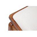 Ver imagem 3 de Cadeira Jantar Palhinha Assento Estofado Megan Conforto Cor Nozes:boucle Branco