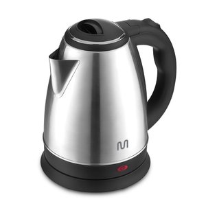 Chaleira Elétrica Inox 1,8L com Base Removível Bico Peneira e Led 127v-1150w Preto Multi - BE007OUT 