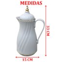 Ver imagem 4 de Garrafa Térmica de Mesa Elegante Cinza Café Chá Leite de 1l