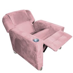 Poltrona do Papai Reclinável 3 Posições Texas C/ Porta Copo Rosa - 1