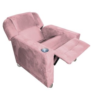 Poltrona do Papai Reclinável 3 Posições Texas C/ Porta Copo Rosa