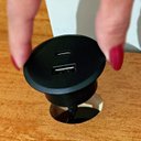 Ver imagem 6 de Kit com 2 Mesa de Cabeceira 1 Gaveta Orgânica Luna com Carregador USB 100% MDF Yescasa