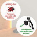 Ver imagem 5 de Kit com 2 Mesa de Cabeceira 1 Gaveta Orgânica Luna com Carregador USB 100% MDF Yescasa