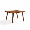 Ver imagem 1 de Mesa de Jantar em Madeira Maciça Millena 80x80 Robusta Castanho