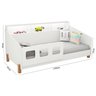 Cama Juvenil Montessoriana com Colchão e Led Mavi Branca - 7