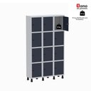 Ver imagem 5 de Roupeiro Aço Linha Light 12 Portas - GR303-12 Cinza-Azul Delrei