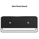 Ver imagem 4 de Buffet Aparador Organico 4 Portas 180 Cm 28075 Artesano Nero Preto
