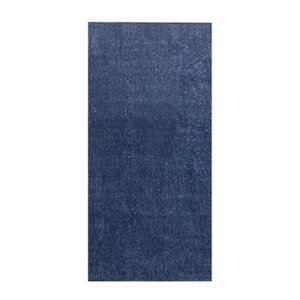 Tapete Passadeira 50x100 Class Quarto Peludo Azul Jeans