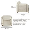 Ver imagem 3 de Poltrona Decorativa Aurora Pes Madeira Boucle Tce 1010 Moll