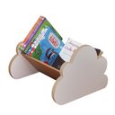 Ver imagem 1 de Porta Livros Nuvem - Revisteiro de Chão 60cm - Montessori:branco
