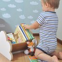 Ver imagem 3 de Porta Livros Nuvem - Revisteiro de Chão 60cm - Montessori:branco