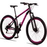 Bicicleta Aro 29 Quadro 17 Aço 21v com Suspensão Freio Disco Mecânico Sport Preto/Rosa - Raider - 1