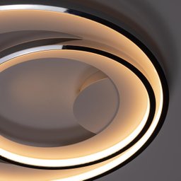 Plafon de Sobrepor Loop Cromado 62cm 60w 3000k Led - Hm008cr - Bella - 5