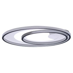 Plafon de Sobrepor Loop Cromado 62cm 60w 3000k Led - Hm008cr - Bella - 7