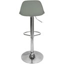 Ver imagem 5 de Kit 5 Banquetas Joly Luisa Eames Saarinen Base Giratória Cromada - Cinza