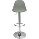 Ver imagem 3 de Kit 5 Banquetas Joly Luisa Eames Saarinen Base Giratória Cromada - Cinza