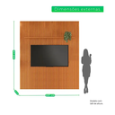 Ver imagem 3 de Painel Riso Ripado 2,40x2,07cm Jcm Movelaria - Cinamomo