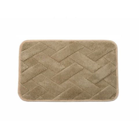 Tapete para Banheiro Conforto Antiderrapante 38x58cm - Bege