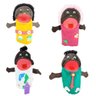 Kit Fantoches De Mão Família Negra Em Feltro Didático 7 Pçs - 3