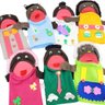 Kit Fantoches De Mão Família Negra Em Feltro Didático 7 Pçs - 5